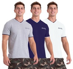 westAce MENS CASUAL V NECK T SHIRT SHORT SLEEVE SHIRTS HEAVYWEIGHT TEE