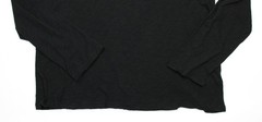 ATM Anthony Thomas Melillo Henley T Shirt Mens XL Black Cotton Long Sleeve