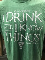 New Game of Thrones GOT ” I Drink & I Know Things ” Men’s S-M-L-XL Shirt colors