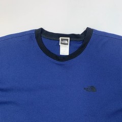Vintage The North Face Shirt Mens Large Royal Blue Waffle Vaporwick Long Sleeve