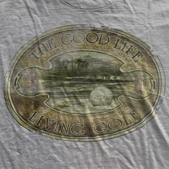 Vintage 2010 Golfing T-Shirt L White Sports Classic Summer Vacation DISTRESSED