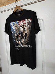 Vtg 1991 Just Brass Inc.3D Emblem Support Our Troops Single Stitch T Shirt M