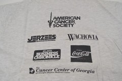 Vintage 1993 Tour D’Town Bicycle Race Cycling Gray T-Shirt Jerzees Size XL