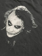The Dark Night DC Comics 2008 Joker Heath Ledger T- Shirt Sleeveless Large