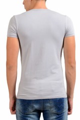 Versace Collection Men’s Gray Stretch Crewneck Short Sleeve T-Shirt US S IT M