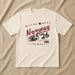 Retro Norway Soccer World Comfort Colors Shirt, 90s Soccer Team World Graphic Te