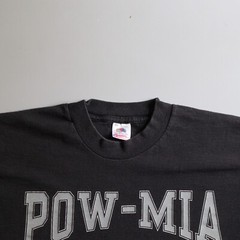 Vintage 90s Pow Mia Vietnam War Shirt Adult Large Mens L Black Single Stitch USA