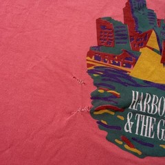 VINTAGE Baltimore Shirt Mens XL Pink Single Stitch USA Harborplace & The Gallery