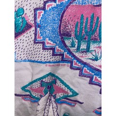 Vintage Fiesta Texas San Antonio Shirt Multicolor Graphic Large White Tee
