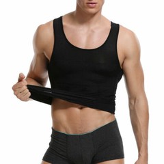 Men’s Fashion Compression T-Shirt Body Shaper Crew Neck Muscle Workout Tank Top