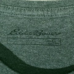 Eddie Bauer Shirt Men XL Gray Mountain Nature Outdoor Graphic Tee Cotton Blend