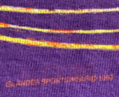 Vtg NAPLES FLORIDA T Shirt NEON FISH 80s-90s Y2K USA MADE Mens L LARGE Purple
