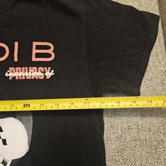 Cardi B T-Shirt Invasion of Privacy Tour Adult Small Black Hip Hop Concert Tee