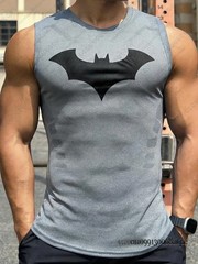 DC Comic Batman Series Fitness Tank Top For Men Summer Man Muscle Sleeveless Ves