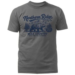 Northern Ridge Grizzly Bear Vintage Outdoor Wildlife Nature T-Shirt