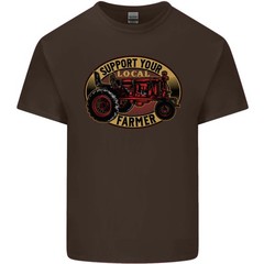 Farming Support Your Local Farmer Mens Light Cotton T-Shirt