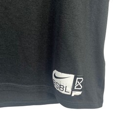 Nike Baseball Tshirt Mens Large Black Gray 3/4 Sleeves Activewear Casual