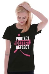 Early Detection Breast Cancer Awareness Gift Graphic T Shirts for Women T-Shirts
