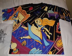 NWT The Shirt Farm Alice In Wonderland Cheshire AOP Tee T-Shirt Men’s M Disney
