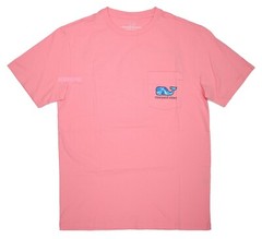 NWT Vineyard Vines Men SS Whale Pocket Crew Tee T-Shirt “BONEFISH WHALE FILL”