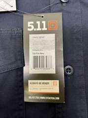 5.11 Tactical Long Sleeve Company Shirt Navy Blue XL Tall