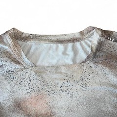 Lululemon Tan Camo Paint Splatter Square Neck Running Shirt size L-XL RARE