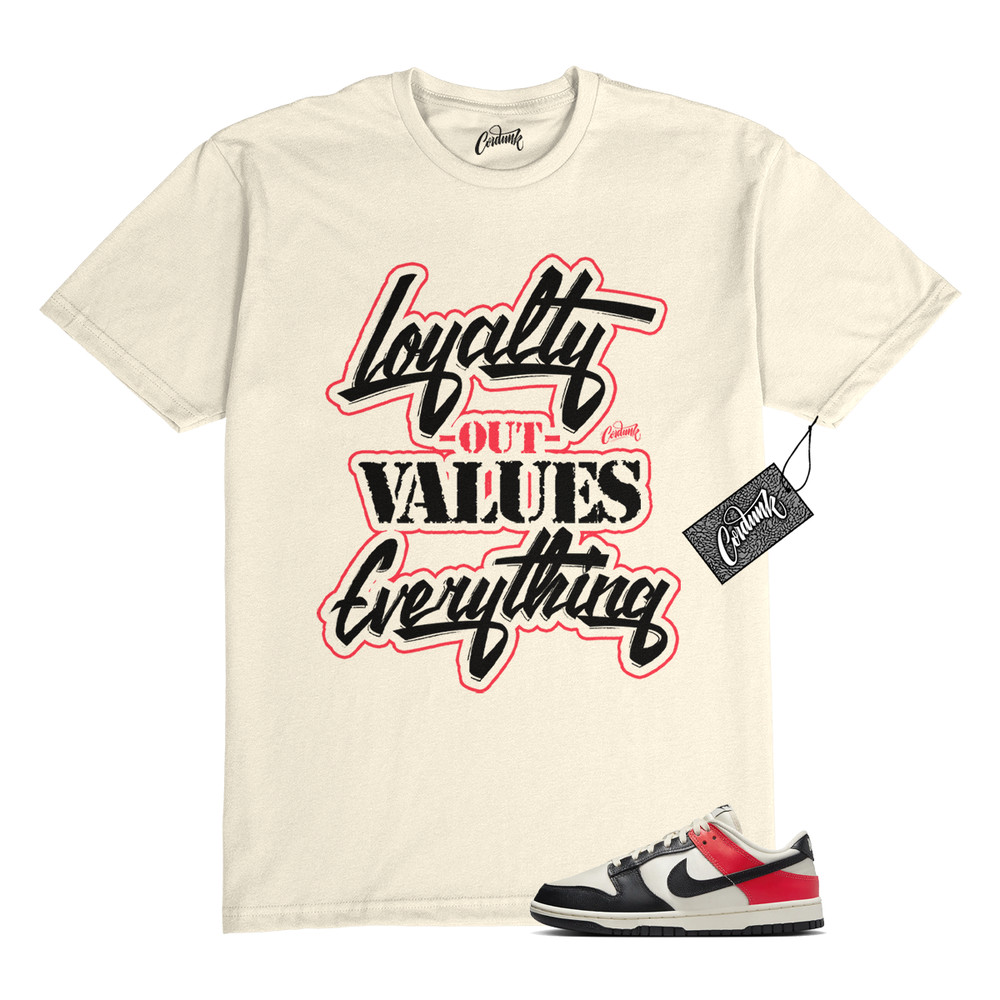 Dunk Bright Crimson Black Toe Pale Ivory Low T Shirt to Match LYLTY