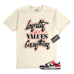 Dunk Bright Crimson Black Toe Pale Ivory Low T Shirt to Match LYLTY