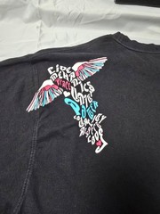Live Mechanics Bird Print Front and Back Size 3XL