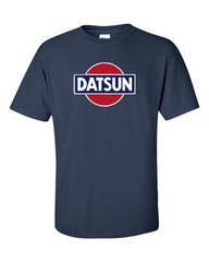 DATSUN Navy Retro Logo T-Shirt 240z 260z 280z ZX 510 Fairlady CLASSIC Tee S-5XL