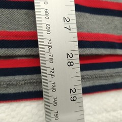 Foundry Mens Shirt Size XLT Red Striped Short Sleeve Cotton Collared