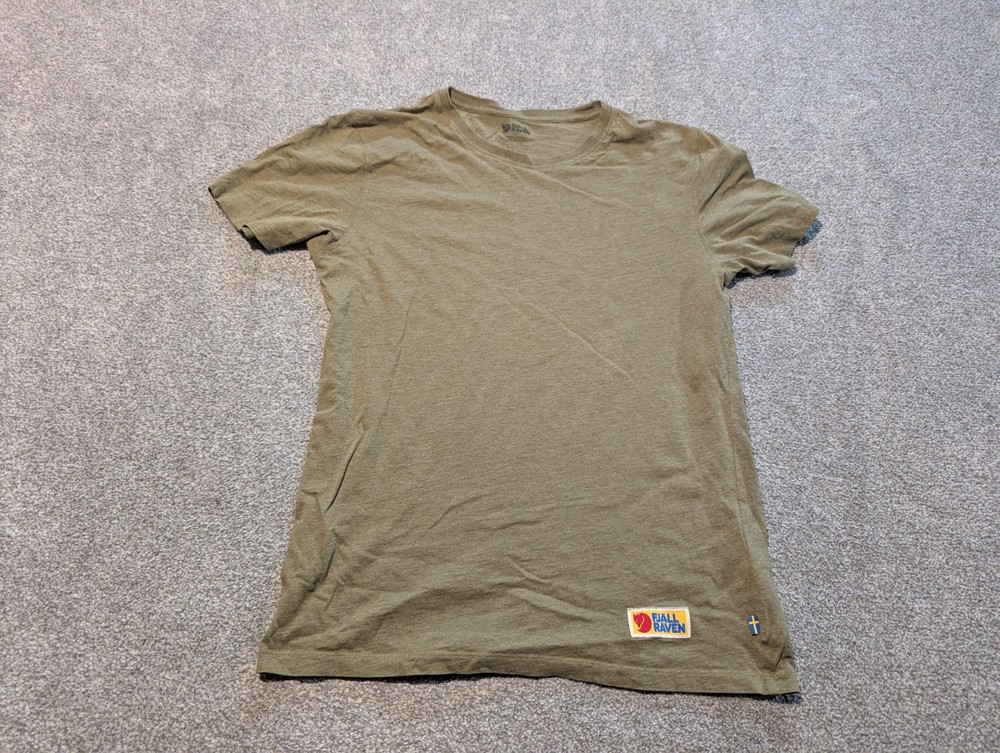 Fjall Raven Shirt Mens Small Green Vardag Crewneck T-shirt Fjallraven