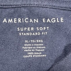 American Eagle T-Shirt Mens XL Super Soft Standard Fit Blue Pullover Top Cotton