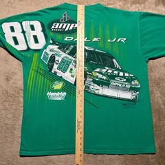 Dale Jr 88 Amp Energy NASCAR Racing T Shirt Green XL 2008 Hendrick Impala SS