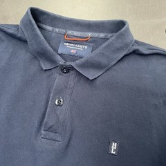 Henri Lloyd Mens Navy Blue Short Sleeve Polo Shirt Size Large