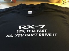 t-shirt YES ITS Fast RX7 95 94 93 92 91 90 89 88 87 86 85 84 83 Mazda