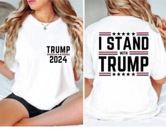 Donald Trump 45 47 MAGA We Stand Missed Me Assassination Fight S-5XL T-Shirt
