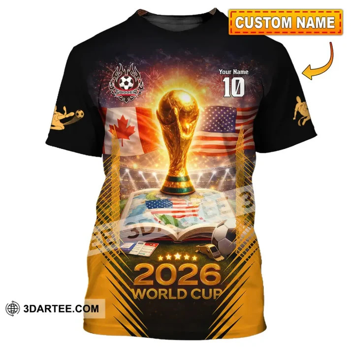 Unisex Shirt – Custom USA Canada World Cup 2026 3D Shirt reprint VK13884