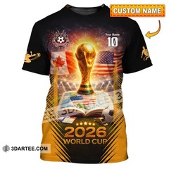 Unisex Shirt – Custom USA Canada World Cup 2026 3D Shirt reprint VK13884