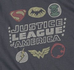 Justice League Of America “Icons” T-Shirt – Regular or Tank – to 5X