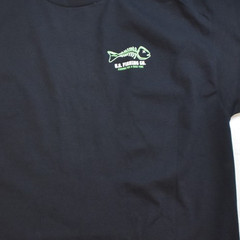 U.S. Fishing Co. Mens Big Bites Fishing Club Funny Black Shirt New S-3XL