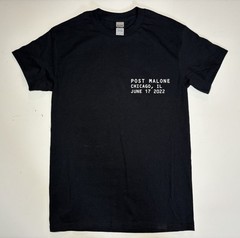 2022 Post Malone Chicago Lyrical Lemonade Summer Smash June 17 2022 T-shirt SZ S