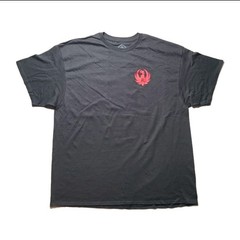 Ruger Gun Pistol Flamed Phoenix Logo Reliable Firearms Licensed T-Shirt 2XL NEW