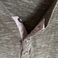 Banana Republic Soft Wash Men’s L Forest Green Heathered Henley T-Shirt