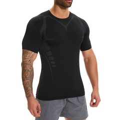 Mens Compression Sport Vest Tight Tank Base Layer Sleeveless T-Shirt Singlet Top