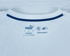 Puma BMW Motorsport MMS Essential Racer Logo White T Shirt Men’s Size Large EB2