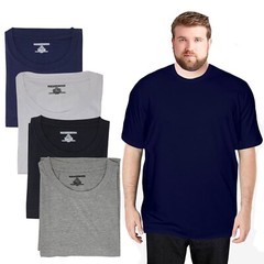 Different Touch Men Big and Tall 100% Cotton Short Sleeve T-Shirts 4PACK