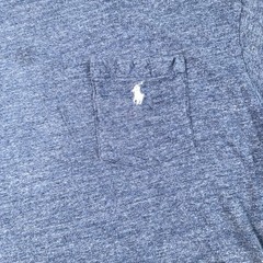 Polo Ralph Lauren Shirt Mens 2XB Big Blue Short Sleeve Crew Neck Pocket Tagless