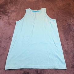 ComfortWash The Big Easy New Orleans Tank Top Light Blue Mens Small Cotton