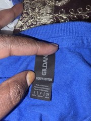 Gildan Ultra Cotton Royal Blue Crew Neck Size S